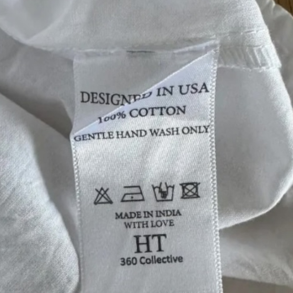 HT360 Collective Layered Ruffle Mini Skirt XL White Double Layer Cotton NWT - Picture 7 of 11